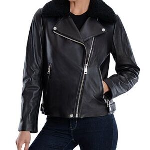 Michael Kors Women's Black Leather Jacket